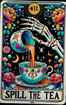 Tea and Skeleton Hands Paint By Number