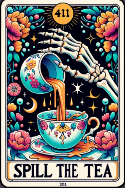 Tea and Skeleton DIY-Diamond Painting