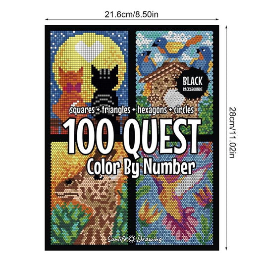 100 Questt Color By Number Book
