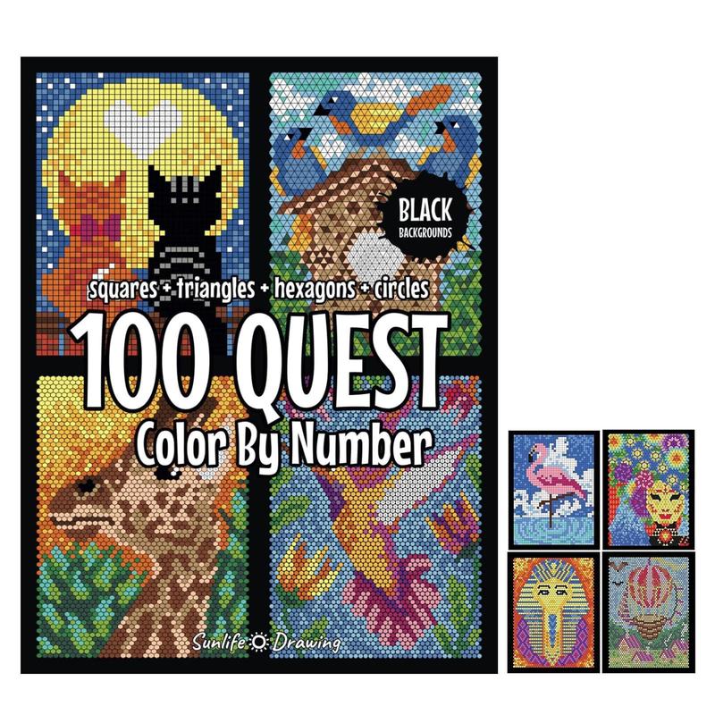 100 Questt Color By Number Book