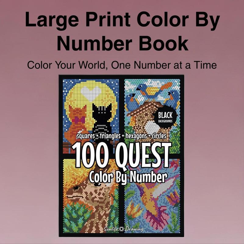 100 Questt Color By Number Book