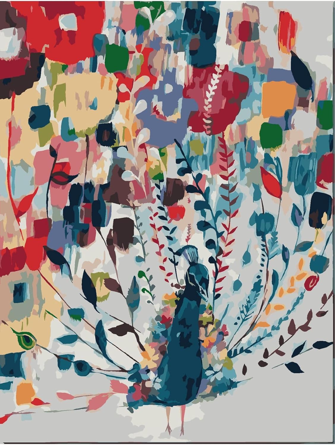 Colorful Peacock Paint by Numbers Set