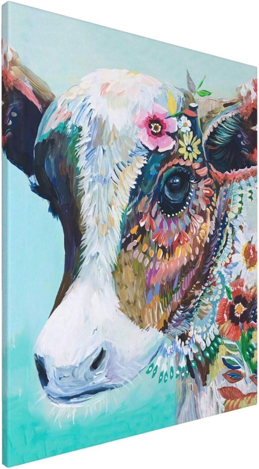 Colorful Cow Paint By Numbers