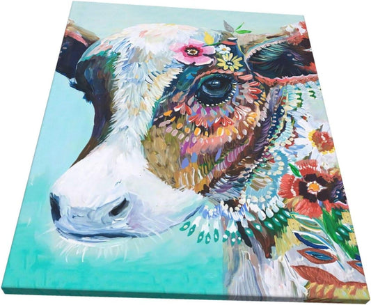Colorful Cow Paint By Numbers