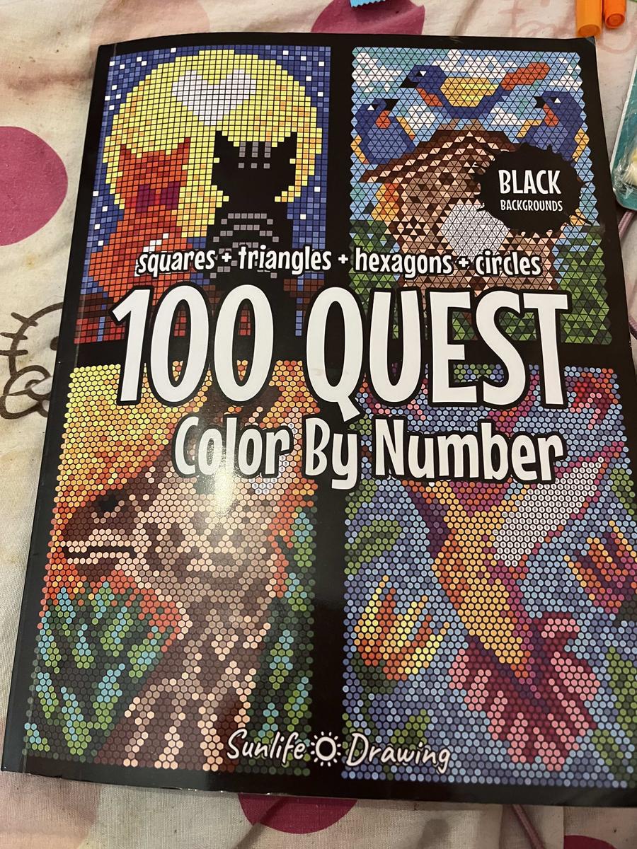 100 Questt Color By Number Book
