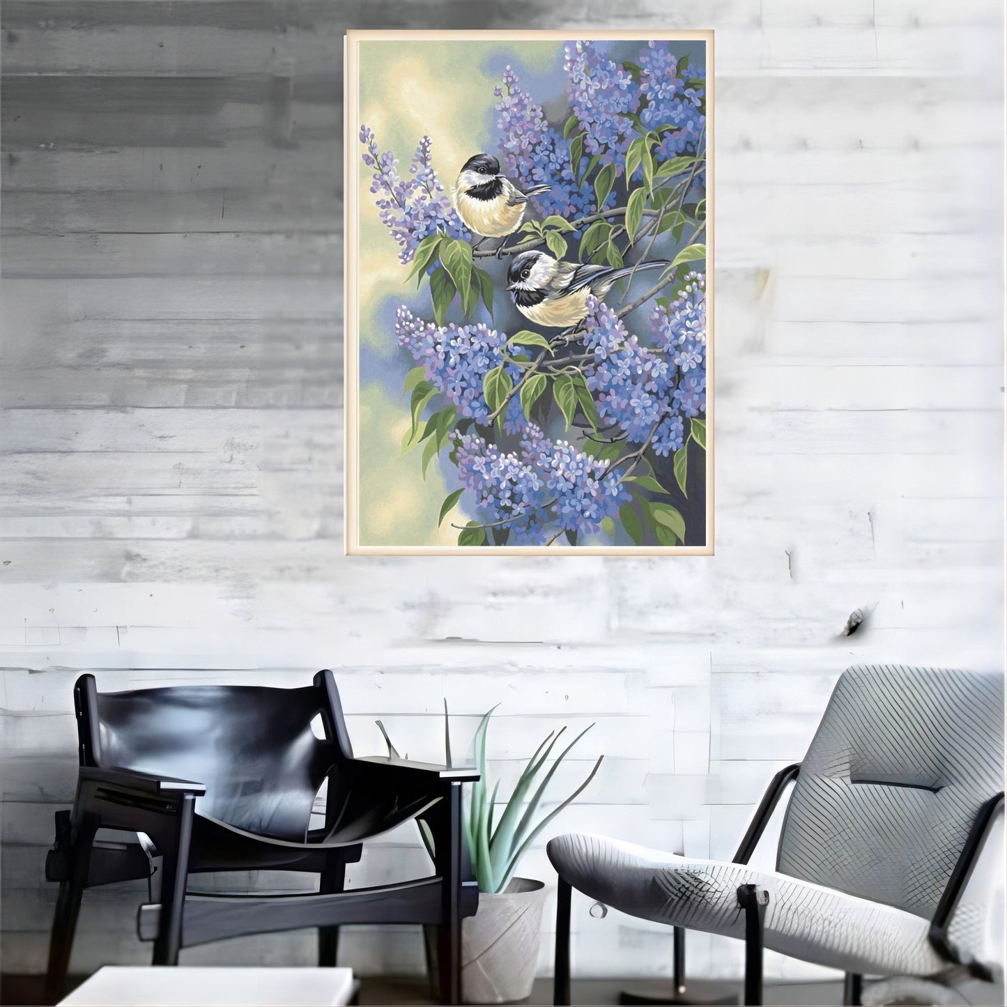 Paint by numbers of a Campanula Tree