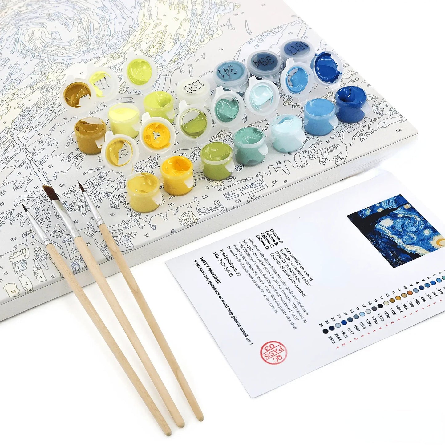 Custom Paint by Numbers Kit—A1