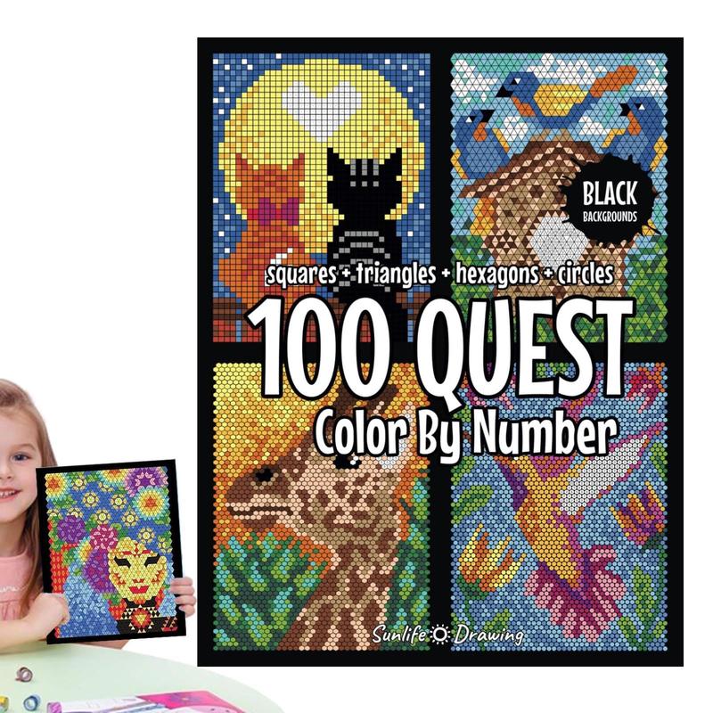 100 Questt Color By Number Book