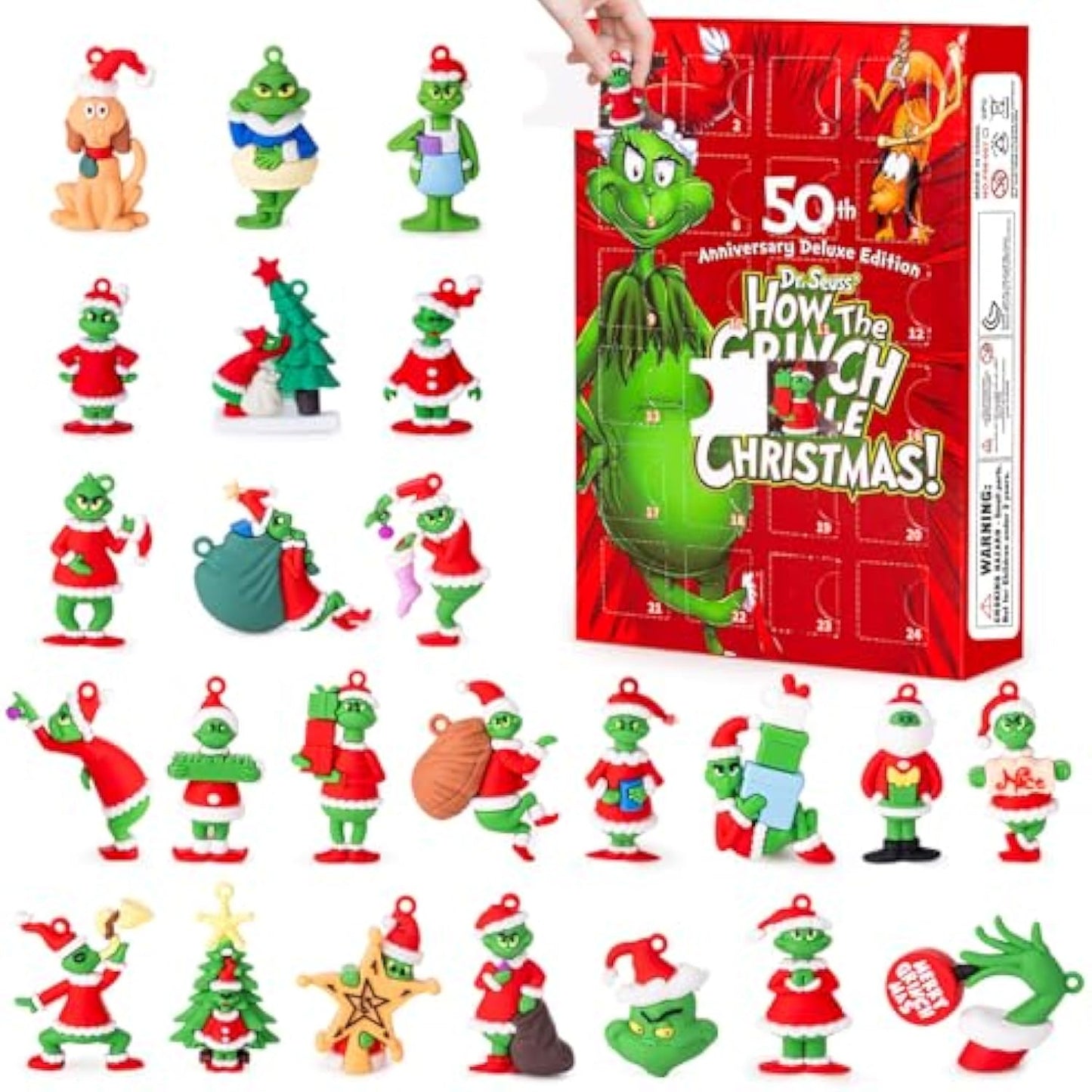 2025 Halloween Countdown Calendar Decoration Gift - 24 Collectible Figures and Toys