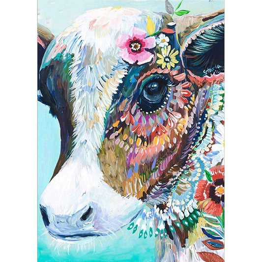Colorful Cow Paint By Numbers