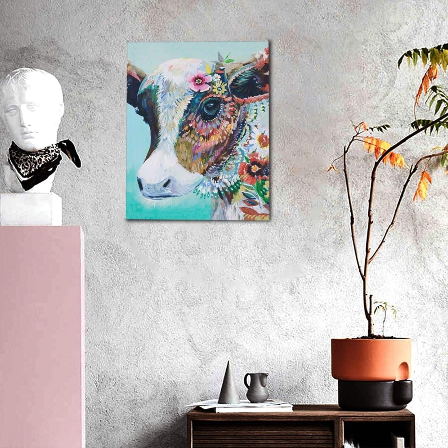 Colorful Cow Paint By Numbers
