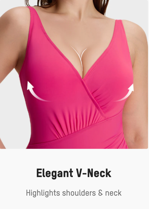 SmoothCore V-Neck One-Piece Swimsuit