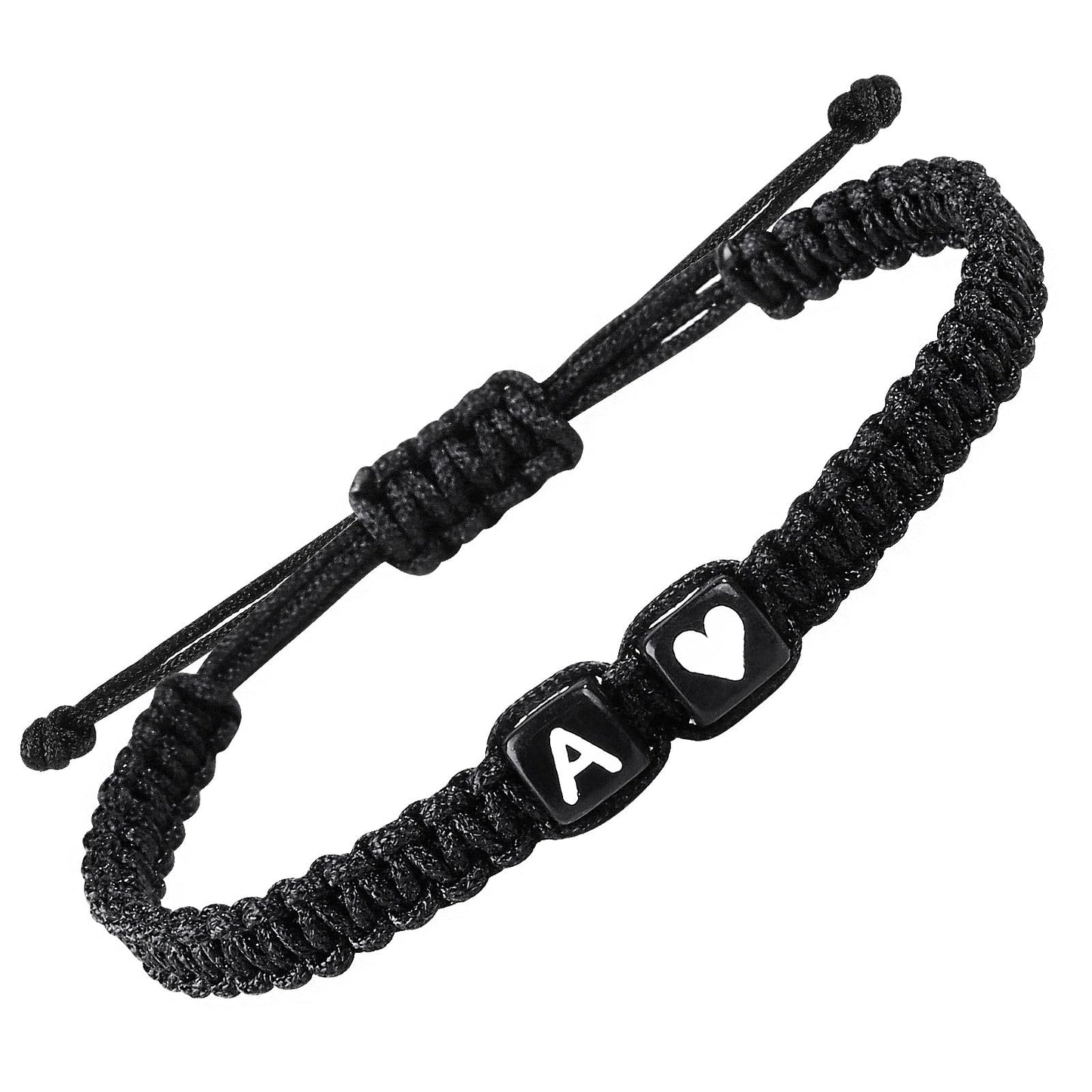 Adjustable Alphabet Bracelet，Cute Anniversary Couple Gifts，Valentine's Day Gift for Boyfriend Girlfriend Wife Husband