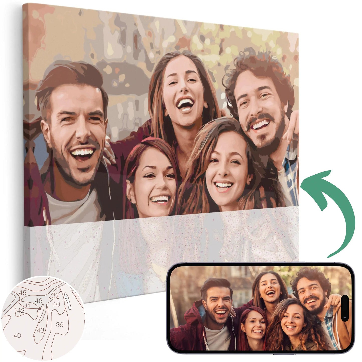 Custom Paint by Numbers Kit—A1