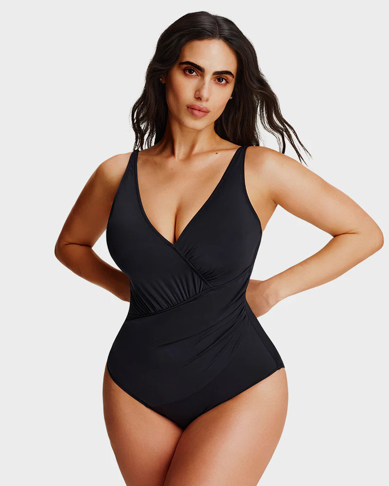 SmoothCore V-Neck One-Piece Swimsuit