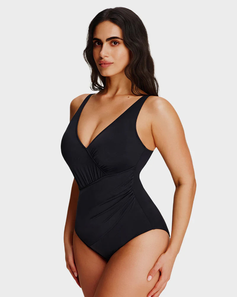 SmoothCore V-Neck One-Piece Swimsuit