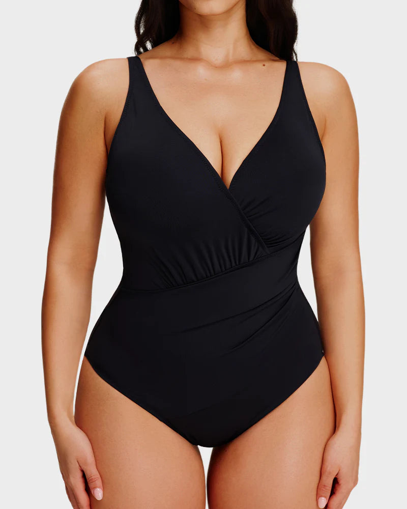 SmoothCore V-Neck One-Piece Swimsuit