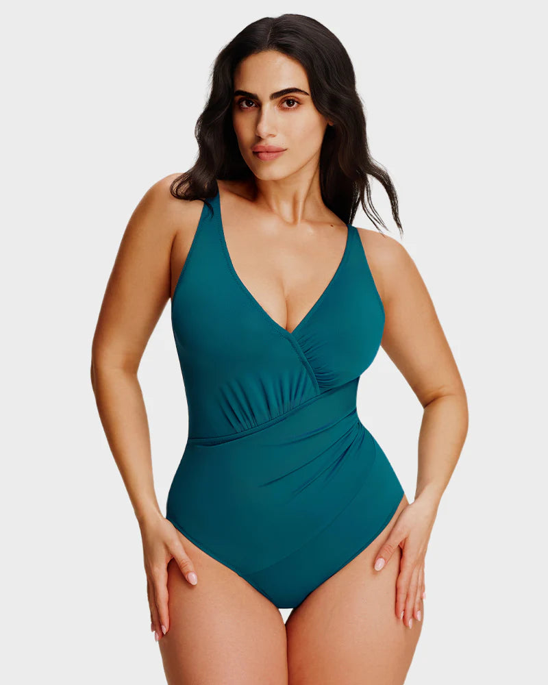 SmoothCore V-Neck One-Piece Swimsuit