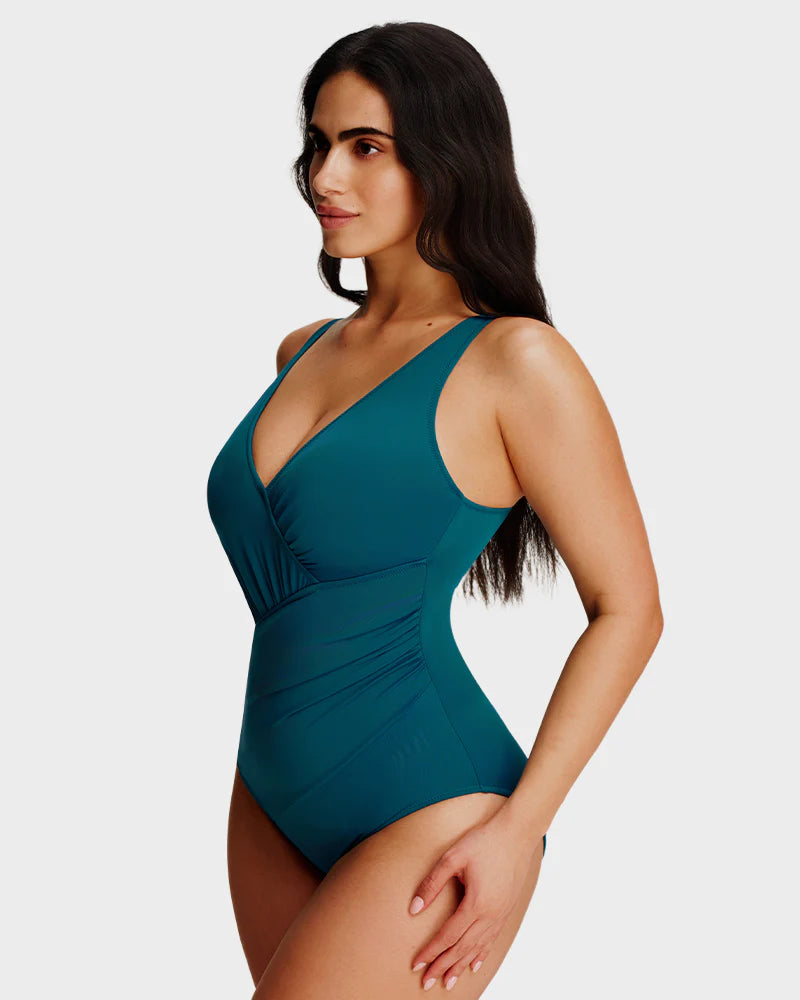 SmoothCore V-Neck One-Piece Swimsuit