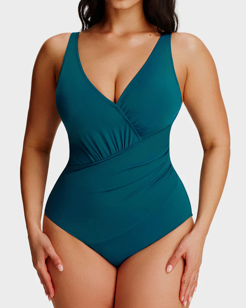 SmoothCore V-Neck One-Piece Swimsuit