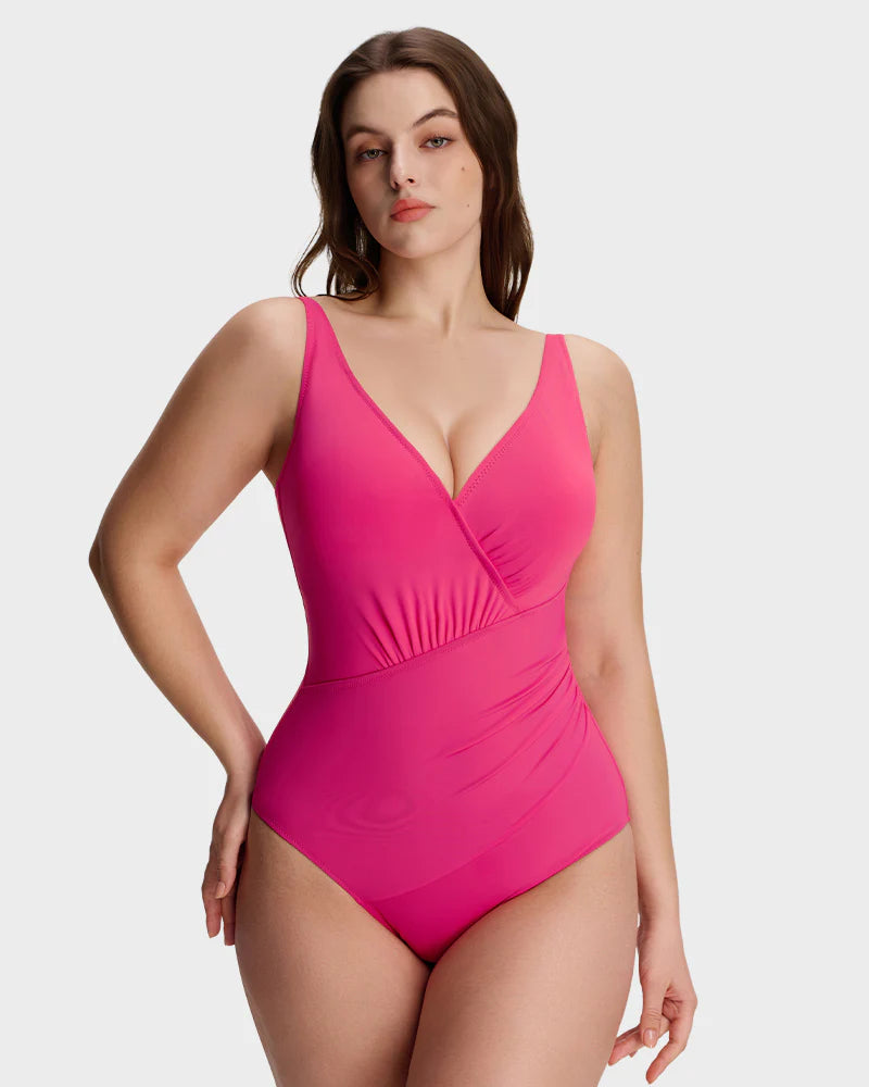 SmoothCore V-Neck One-Piece Swimsuit