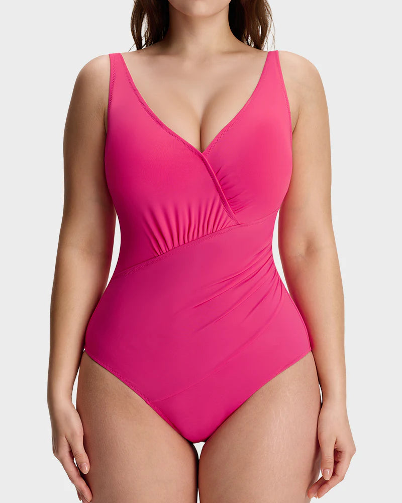 SmoothCore V-Neck One-Piece Swimsuit
