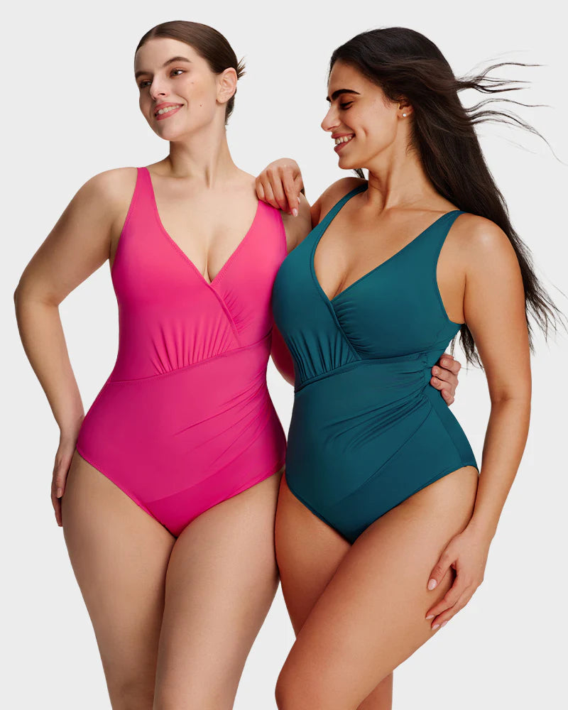 SmoothCore V-Neck One-Piece Swimsuit