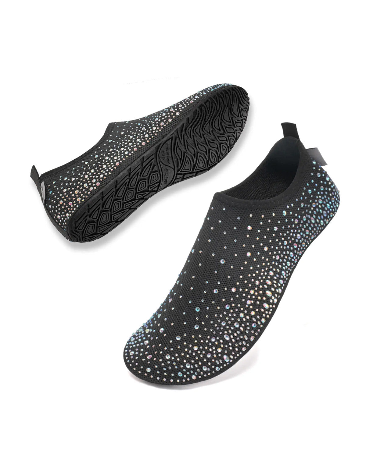 Sparkle Rhinestone Water Shoes Non-Slip Barefoot Aqua Socks