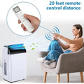 12,000 BTU Fast Cooling Portable Air Conditioner, 4-in-1 Portable Air Conditioner with Cooling, Dehumidifier, Fan, Sleep Mode, Remote Control, 24-Hour Timer, Cools Up to 550 Sq. Ft. for Home, Office