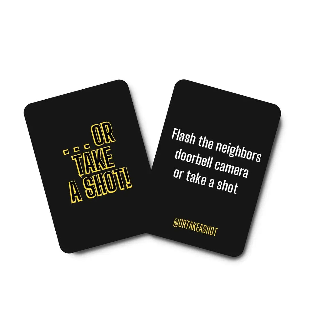 Or Take A Shot - 100 Cards for Endless Fun Challenges Perfect for Adult Game Night Entertainment
