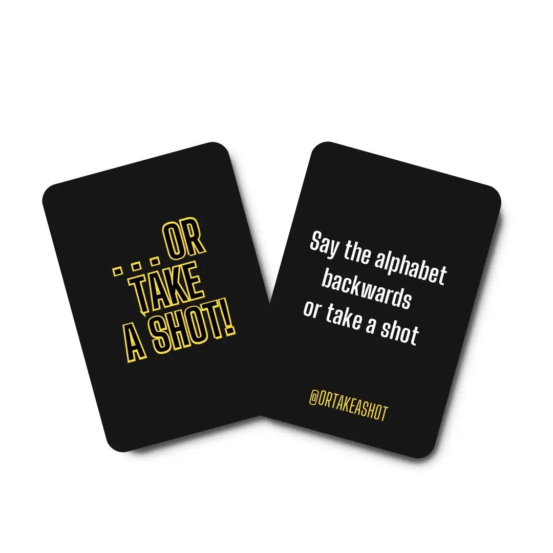 Or Take A Shot - 100 Cards for Endless Fun Challenges Perfect for Adult Game Night Entertainment