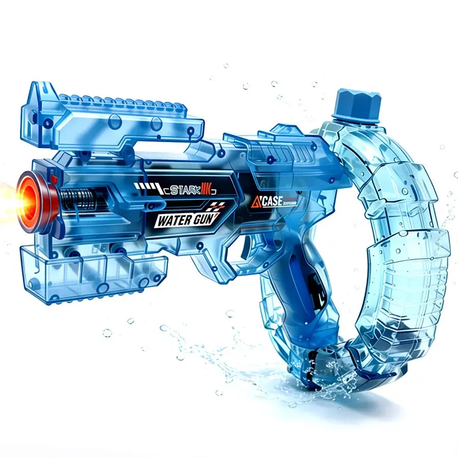 LED Electric Water Blaster with Space Energy Ring Design, Summer vibes, High-pressure & Long-range,Summervibes, Large Capacit【Safe & Harmless Water Gun Toy】