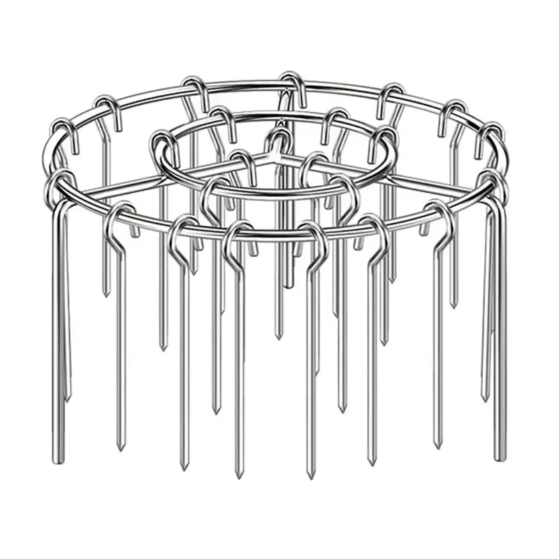 Today Only: $9.9｜2 Counts Air Fryer Skewer Rack, Round Grill for Barbecue, Does Not Require Flipping, 360° Heating, Steel Skewers, Fit for Home Grilling at Home
