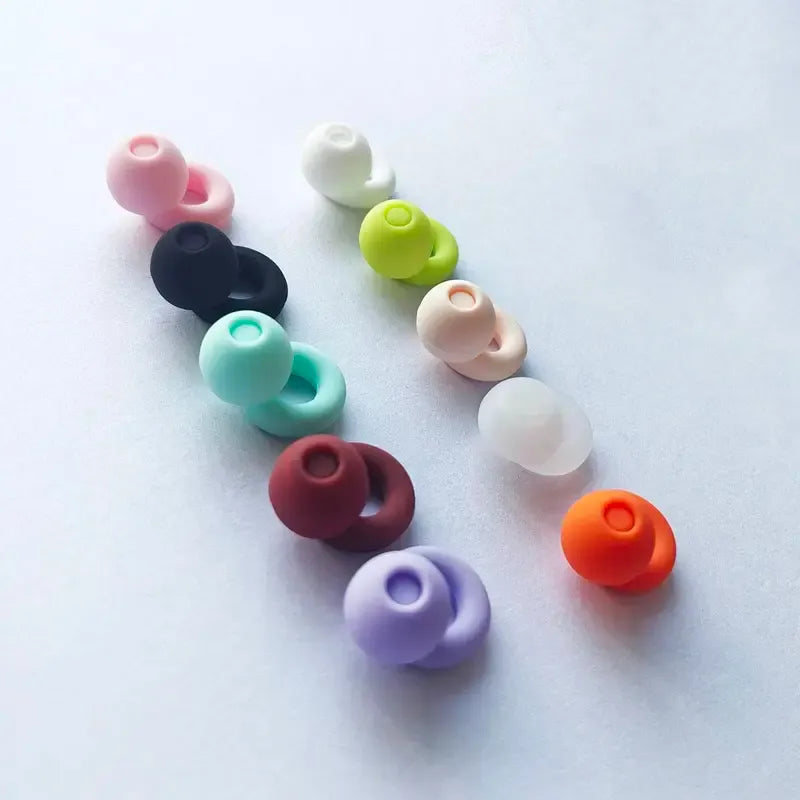 Reusable Noise-Reducing Earplugs with 3 Pairs Earbud Tips, 18dB Noise-Cancelling Hearing Protection for Sleeping, Swimming & Sports, Waterproof Earplugs