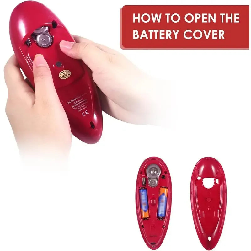 Today Only: $19｜Electric Can Opener, 1 Count Battery Powered Automatic Can Opener, Household Kitchen Gadgets for Home, Office and Outdoor Camping (batteries not included)