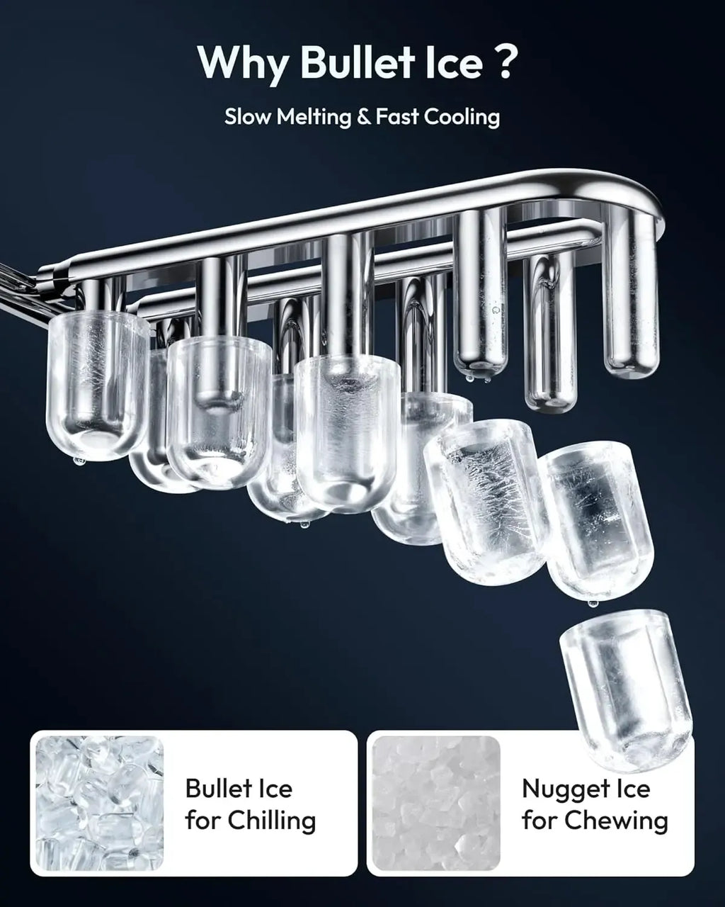 Ice Maker Countertop with Handle, 26lbs in 24Hrs, 9 Ice Cubes Ready in 6 Mins, Auto-Cleaning Portable Ice Maker with Basket and Scoop, for Home/Kitchen/Camping/RV. (2026 New) Utensils