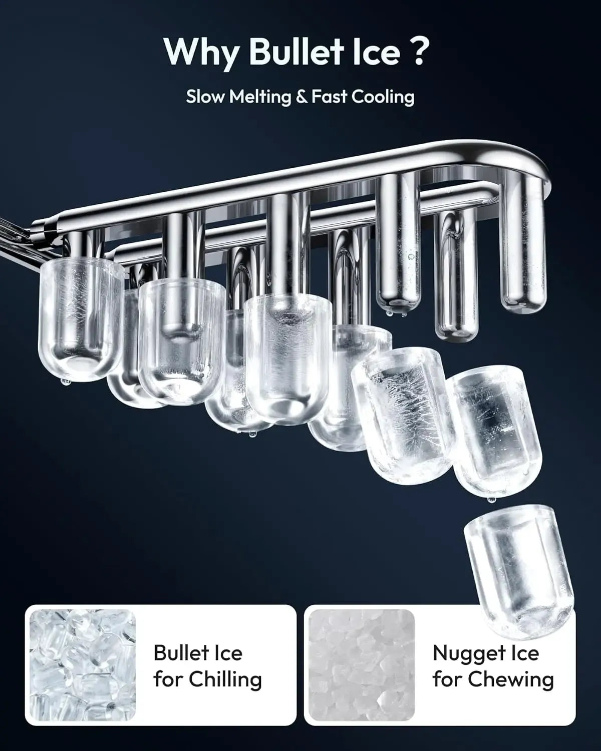 Ice Maker Countertop with Handle, 26lbs in 24Hrs, 9 Ice Cubes Ready in 6 Mins, Auto-Cleaning Portable Ice Maker with Basket and Scoop, for Home/Kitchen/Camping/RV. (2026 New) Utensils