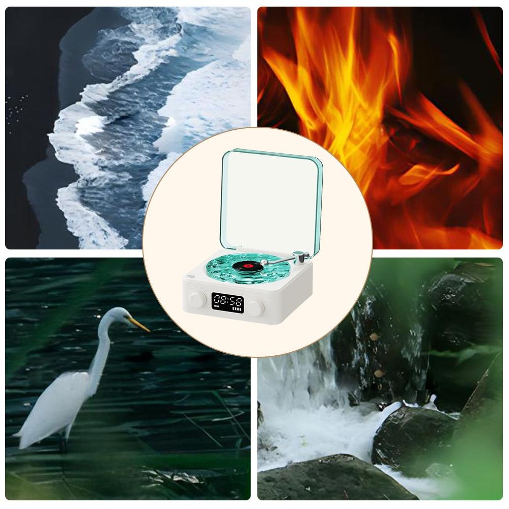 Today Only: $49.9｜Wireless Speaker, White Noise Speaker, Multifunctional Desktop Speaker with USB Port & AUX Input, Speaker with Adjustable Ambient Light Modes, Halloween Gift