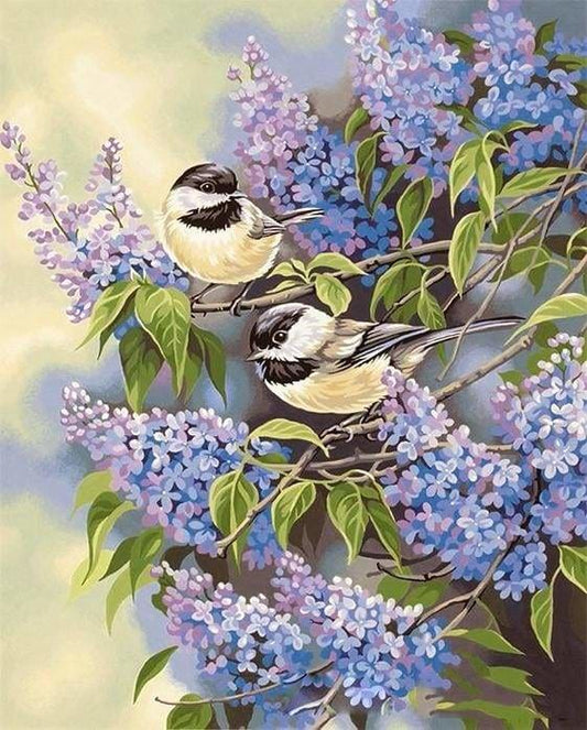 Paint by numbers of a Campanula Tree